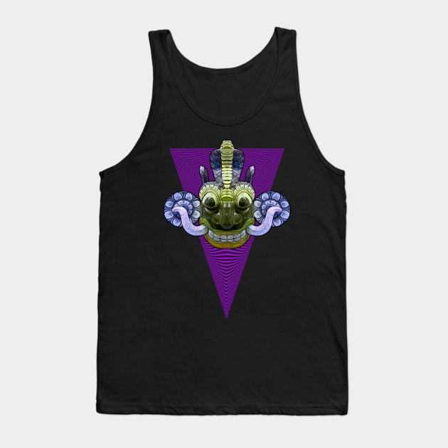 EYECHO Sri Lanka Neon Purple Devil Yaka Mask (Yaka, Raaksha) Tank Top by EYECHO